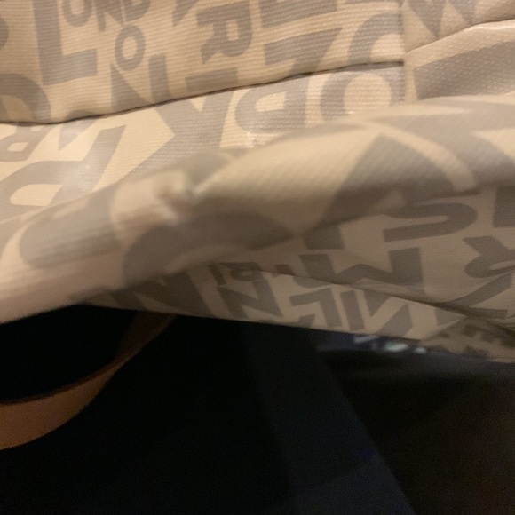 b-tL Extra Large Coated Canvas Tote Bag w/ Leather Straps - Picture 15 of 15